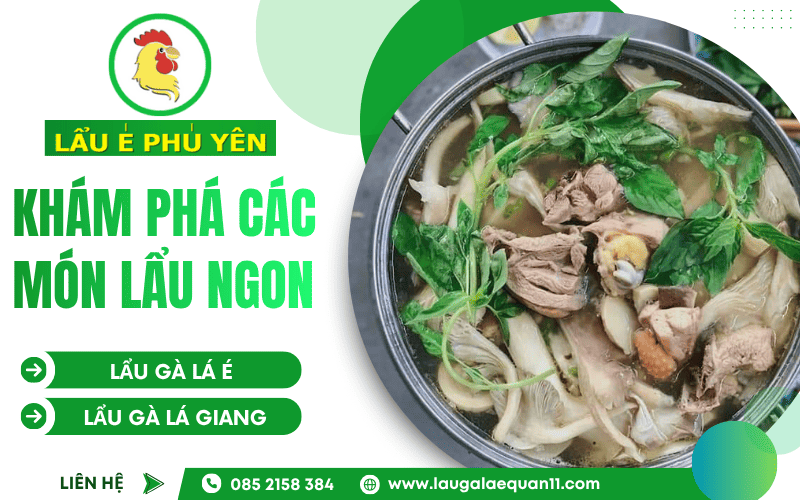 Các món lẩu tại quán Lẩu É Phú Yên