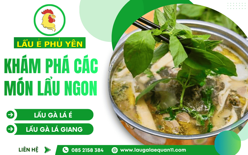 Các món lẩu tại quán Lẩu É Phú Yên
