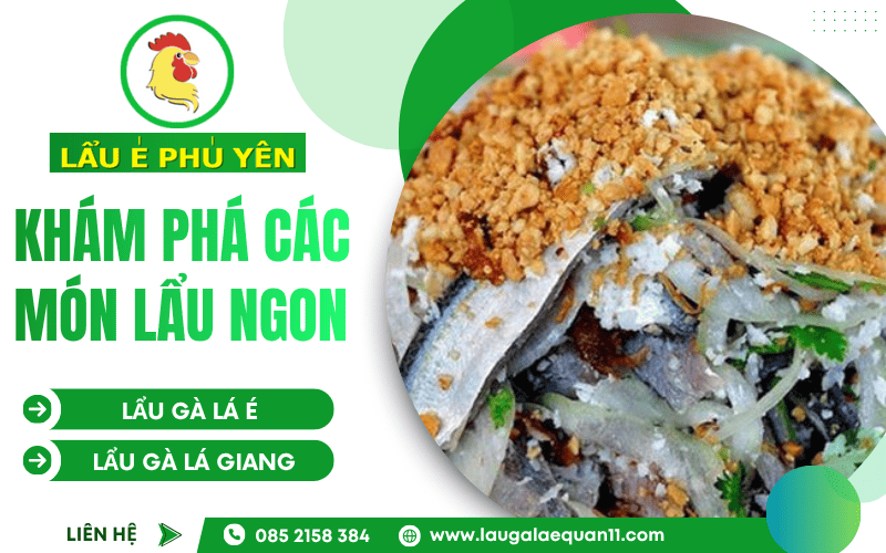 Các món lẩu tại quán Lẩu É Phú Yên